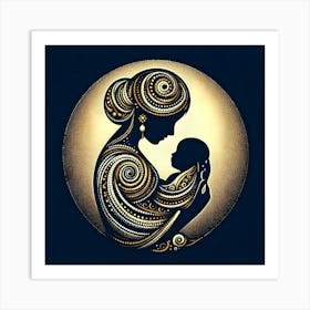 Mother And Child 7 Art Print