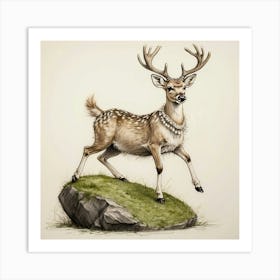 Deer! 57 Art Print