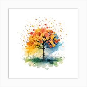 Autumn Tree Art Print