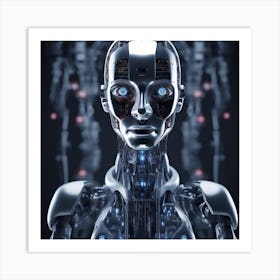 Robot Woman 2 Art Print