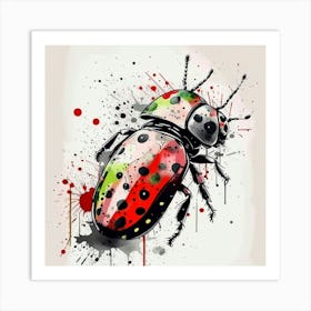 Beetle Painting Art Print