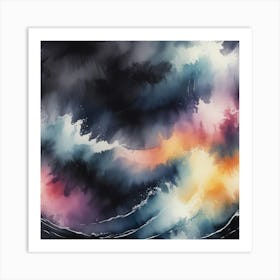 Abstract Watercolor Painting 30 Art Print