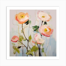 Ranunculus Flowers 2 Art Print