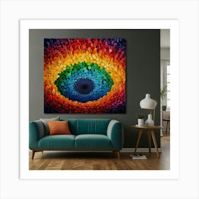 Rainbow Eye Art Print