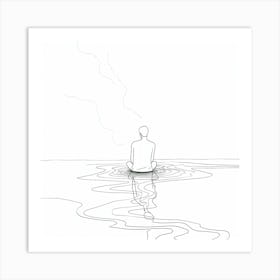 Minimalist Line Art 2 Art Print