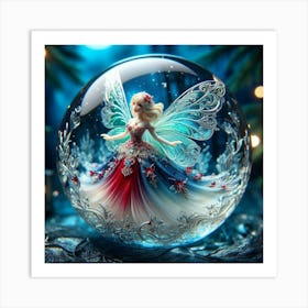 Fairy In Glass Bubble Art Print