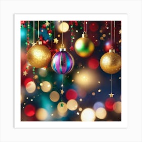 Christmas Ornaments 121 Art Print