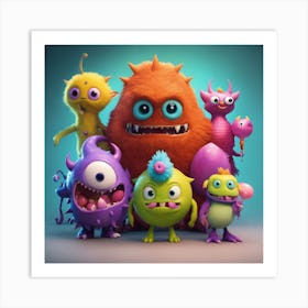 Monsters, Inc Art Print