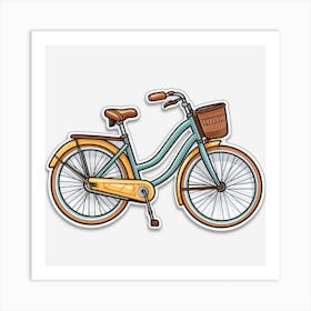 Bicycle Sticker myluck Art Print