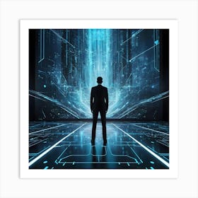 Futuristic Man Art Print