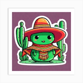 Mexican Cactus 41 Art Print