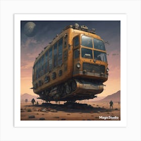 Train In The Desert Art Print