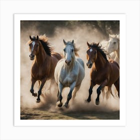 Running Horses D9f71679 A4d2 4440 Bd74 047e47f867f9 Art Print