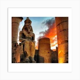 Egyptian Temple 44 Art Print