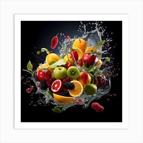 Fruit Splash 21 Art Print