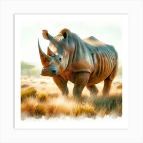 Rhinoceros 1 Art Print