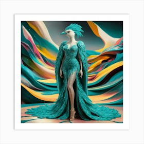 A Vibrant And Surreal Illustration Of A Humanoid B J Dc S1wskenfh3nivfniq N 9izot1slcmxstmoyboww Art Print