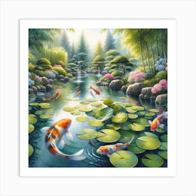 Koi Pond 6 Art Print