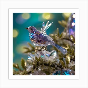 Albedobase Xl Highly Detailed Shot Of An Iridescence Crystal 0 Art Print