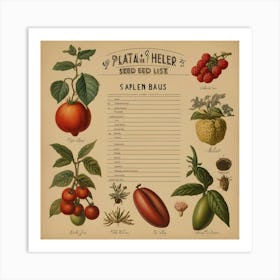 Default Vintage Make A Seedshopping List Aesthetic 3 (1) Art Print