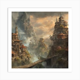 Fantasy City 109 Art Print