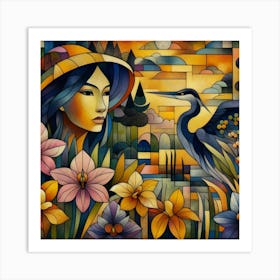 Asian Woman Art Print