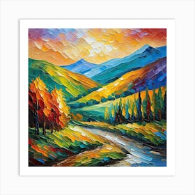 Landscape Painting 164 Art Print