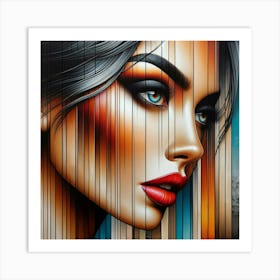 Portrait of a woman 4 Art Print