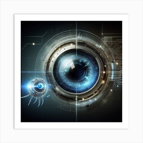 Eye Of Technology Art Print