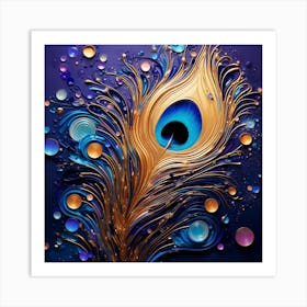 Peacock Feather Art Print