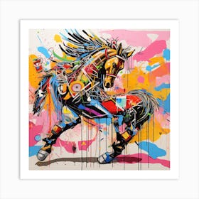 Splatter Horse Art Print