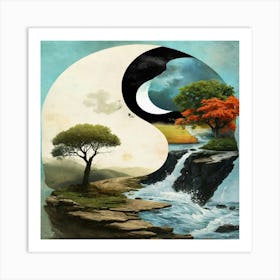 Yin Yang Art Print