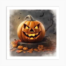 Halloween Pumpkin 11 Art Print