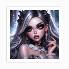 Gothic Girl 2 Art Print