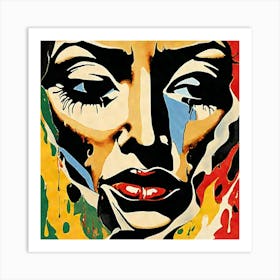 Face Of A Woman Art Print