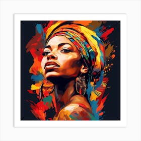 African Woman 21 Art Print