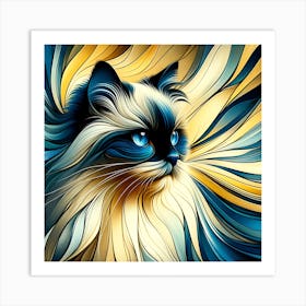 Birman Cat 03 Art Print