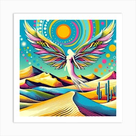 Angel In The Desert 2 Art Print