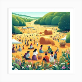 Hay Festival 1 Art Print