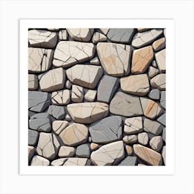 Stone Wall 73 Art Print