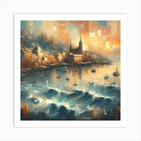 Abstract Horizons 14 Art Print