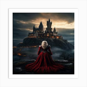 Default Elden Ring Landscape Hogwarts Castle Epic Night 8k Rea 3 Art Print
