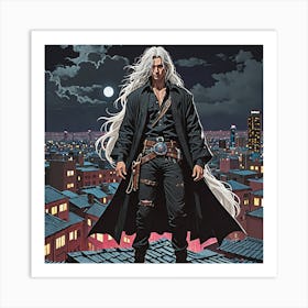 White Wolf Art Print