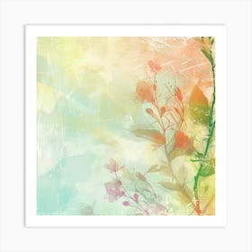 Abstract Watercolor Background 1 Art Print