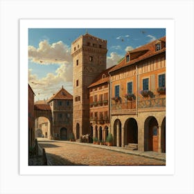 Old Town 1 Art Print