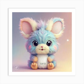 Cute Teddy Bear Art Print