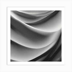 Abstract Black And White Texture Art Print