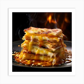 Cheesy French Toast Art Print