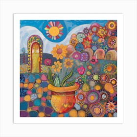 Garden Of Flowers Art Print