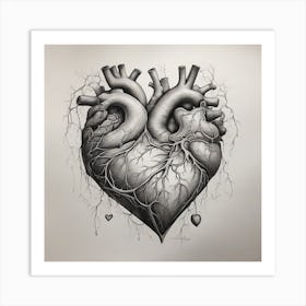 Heart Tattoo Art Print